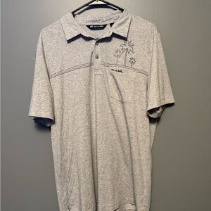 Travis Mathew Light Gray Polo Shirt